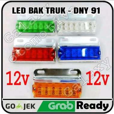 Led Bak Truk Dny 91 Kotak Hijau - 12v