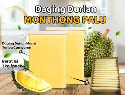 Daging Durian Montong Palu Super 1kg|Daging Durian Frozen