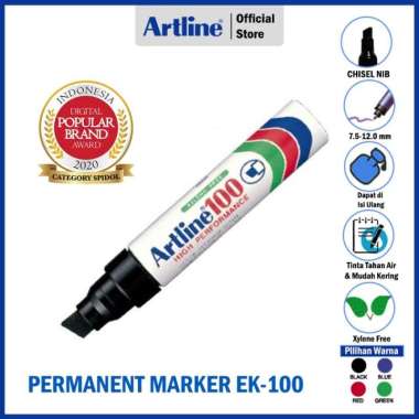 ARTLINE Spidol Permanent Marker EK-100 Merah