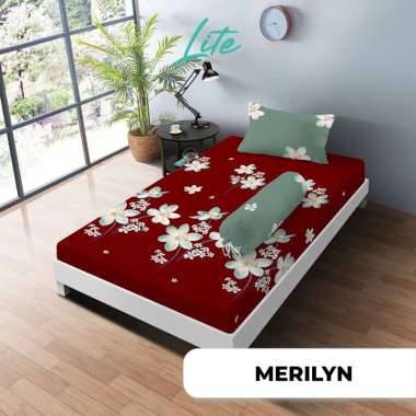 Kintakun Sprei Set Single 100x200 Flower Aesthetic LITE Tinggi 20cm Merilyn