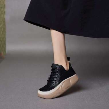 Sepatu Sneakers Boots Style Korea GG408 36 Hitam