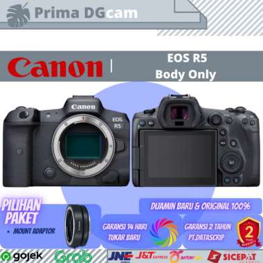 EOS R5 Body Only/Kamera less Garansi Resmi Multivariasi Multicolor
