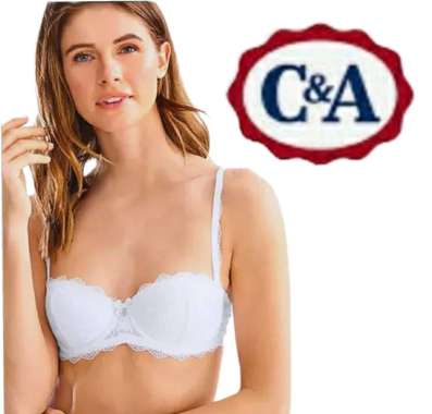 Bra C&A White Renda / Lace Half Cup With Tape Lable Lanne Underwear 34D