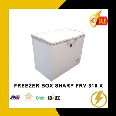 Freezer Box Sharp 300 L Frv 310 X (Free Ongkir Sby) Multicolor