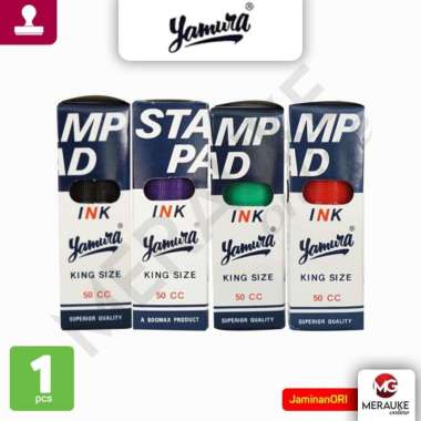 Tinta Stempel / Stamp Pad Ink YAMURA King 50ml Hijau