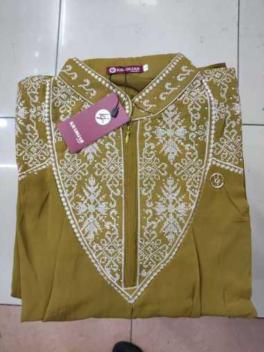 gamis pesta khadijah mode Anora set Free hijab Sampai Jumbo Jumbo Olive