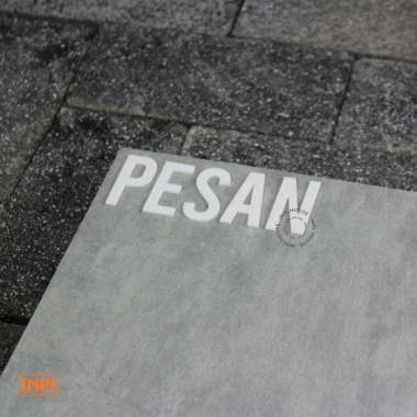 INPI - Signage Akrilik Huruf Set Pesan & Bayar Disini 20 CM PESAN PUTIH