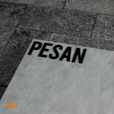 INPI - Signage Akrilik Huruf Set Pesan & Bayar Disini 20 CM PESAN HITAM