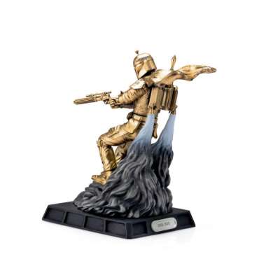 Royal Selangor Limited Edition Patung Gilt Boba Fett Battle Ready Figurine Star Wars