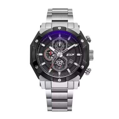 Jam Tangan Expedition E6385 Sport Stainless Steel Silver Black