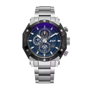 Jam Tangan Expedition E6385 Sport Stainless Steel Silver Blue