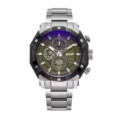 Jam Tangan Expedition E6385 Sport Stainless Steel Silver Green