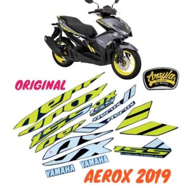 Striping Sticker Stiker Original Yamaha Aerox Aerox 2019 Multicolor