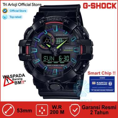 Casio G-SHOCK GA-700RGB-1ADR Jam Tangan Pria GSHOCK GA700 GA-700RGB-1A GA700RGB