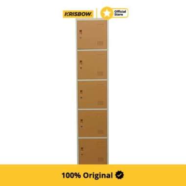Krisbow Loker 5 Pintu Single Column - Kuning