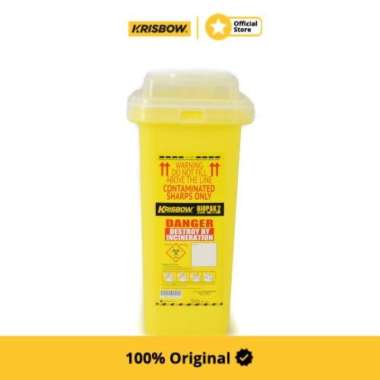 Krisbow Medical Bin Tempat Sampah Medis 1.63 L - Kuning