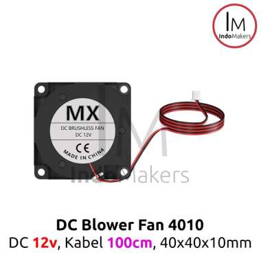 DC Blower Fan / Turbo Fan 4010 DC 12V 2 pin Kabel 100cm