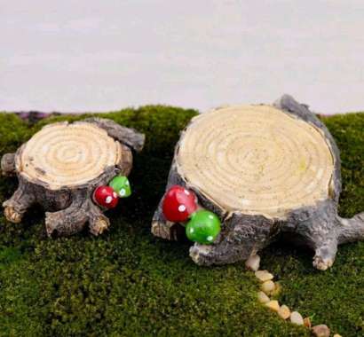 DIY Hiasan Dekorasi Aquarium Kekinian Topper Kue Miniatur Pohon Mainan