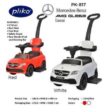 Pliko Ride On 817 Mercedes AMG 3in1 / Mobil Anak Merah