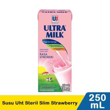 ULTRA MILK SUSU UHT 250 ML STRAWBERRY