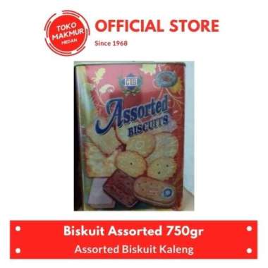 BISKUIT ASSORTED KALENG 700GR - ROTI KALENG ROTI+BUBBLEWRAP