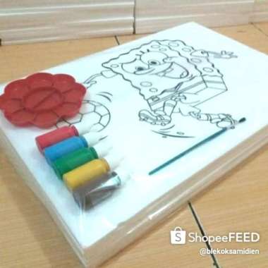 Styrofoam Lukis/Mewarnai 1 Set 6 Gambar Karakter Multicolor