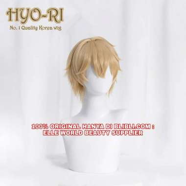READY STOCK STYLED - FULL WIG GEPARD LANDAU WIG COSPLAY ANIME HONKAI STAR RAIL WIG COWO COWOK PRIA L