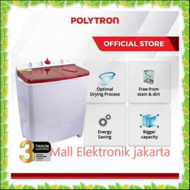 MESIN CUCI 2 TABUNG murah POLYTRON 8 KG PWM-801 murah promo