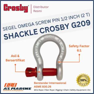 Crosby Shackle G209 1/2 Inch Omega