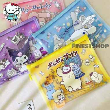 Stationery Set Tas Kotak Pensil Sanrio Pouch Buku Souvenir Goodie Bag Multicolor