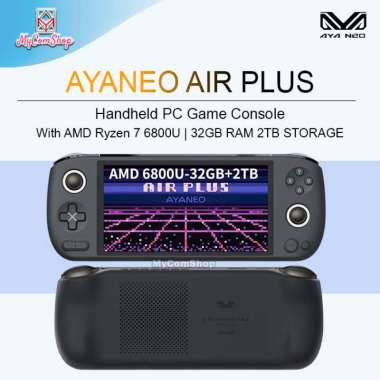 AYANEO AIR PLUS PC GAME CONSOLE AMD RYZEN 7-6800U 32GB 2TB SSD BLACK 16GB/1TB