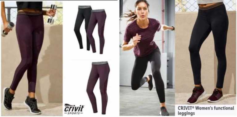 Legging Crivit Sport M Maroon