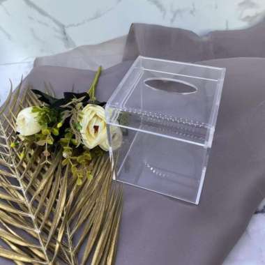 Acrylic Box Tissue Premium Clear