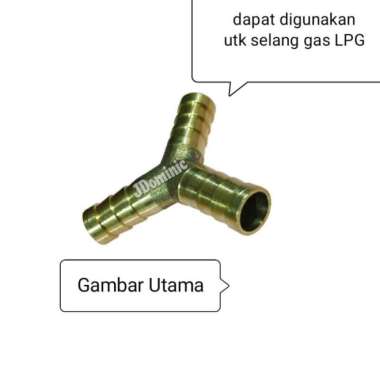 sambungan selang 3/8 cabang 3 - diameter 10mm air inchi gas LGP Murah