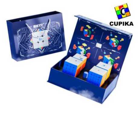 Paket Rubik 2x2 3x3 4x4 5x5 Magnetic Stikerless Moyu Gift Box LIMITED