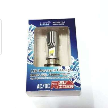 BOLA LAMPU DEPAN LED H4 MOTOR BEAT PALING SUPER TERANG BEBEK MATIC VIXION SUPRA X 125 VERZA PUTIH SC