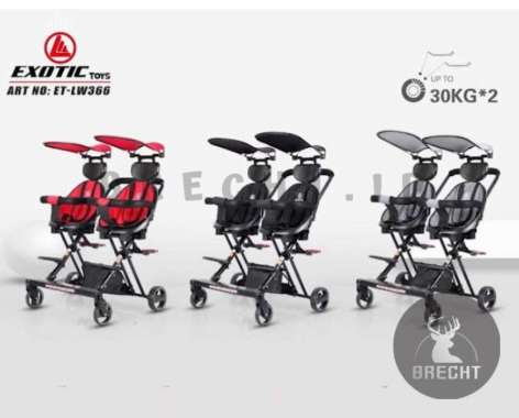 Stroller kembar hotsell depan belakang