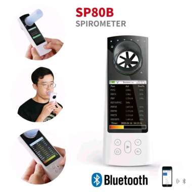 CONTEC SP80B Spirometer Bluethoot Digital Diagnostik dengan Perangkat Lunak