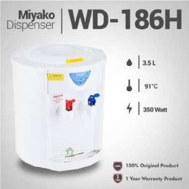 Dispenser Water Miyako WD-186 H Hot & Normal DIspenser 2 Keran