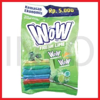 WOW DETERGENT BUBUK FRESH LIME WOW PW 1000 305GR