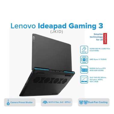 Lenovo IdeaPad Gaming 3 JKID R5 7535HS 8GB 512SSD RTX4050 6GB W11 OHS