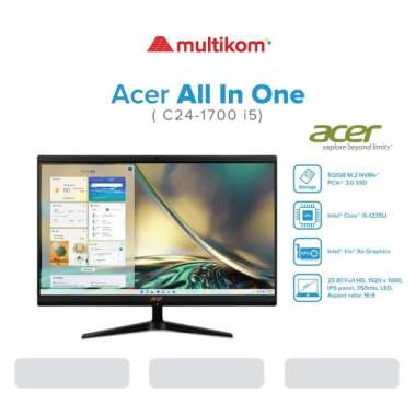 PC AIO Acer C24-1700 i3-1215U 4GB 512SSD FHD IPS W11 OHS
