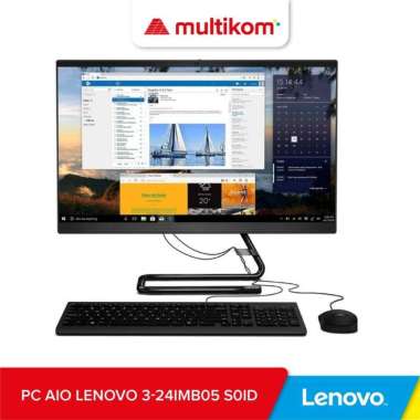 PC AIO LENOVO 3-24IMB05 S0ID i5-10400T 8GB 512ssd DOS DVD
