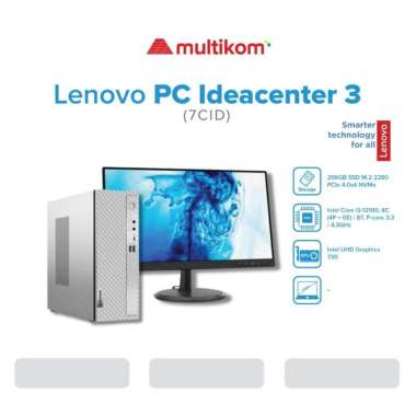 PC DESKTOP Lenovo IdeaCentre 3 7CID i3-12100 4GB 256GB W11 OHS