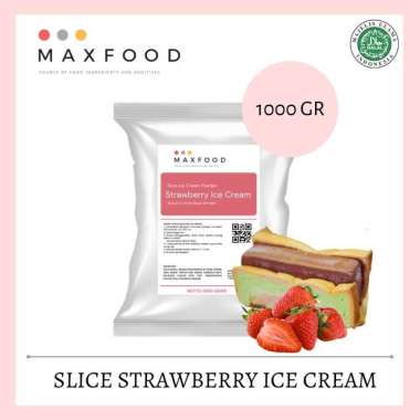 [1KG] BUBUK ES KRIM POTONG STROBERI / ES POTONG STRAWBERRY