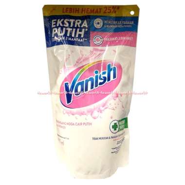 Vanish White Liquid 425ml Detergen Cair Penghilang Noda Dan Pemutih Kemasan Pouch Refill Vanis Peraw