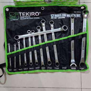 KUNCI RING SET TEKIRO 8 - 32 / BOX END WRENCH TEKIRO 12 PCS 8-32