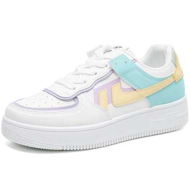 SPV Beeyoo Sepatu Sneakers Wanita Korea Import Sepatu Fashion Casual Sepatu Putih WK116 36 Candy