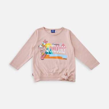 Tshirt/ Kaos Anak Perempuan Peach/ Daisy Duck Explore Outdoor 3 tahun