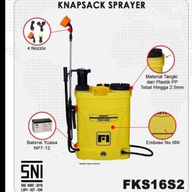 KNAPSACK SPRAYER SEMPROT HAMA ELEKTRIK FIRMAN FKS16S 2IN1 SNI